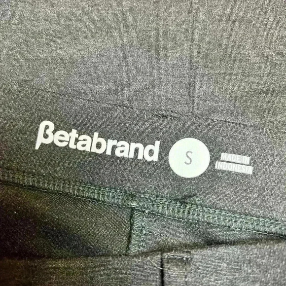 BETABRAND Dress Pant Yoga Pants Bootcut Ponte Stretch Pull-On Charcoal Grey Sm - Picture 7 of 8